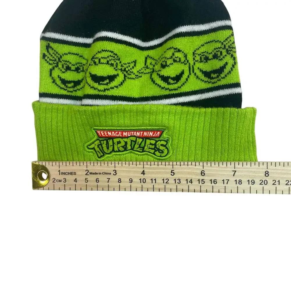 Teenage Mutant Ninja Turtles Pom Beanie Hat OSFM Nickelodeon 2024